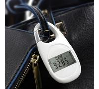 SageFurned Podomètre électronique 3D avec compteur de calories et fonction de distance, compagnon de fitness en ABS robuste, portable, 7,6 x 4 x 1 cm, blanc