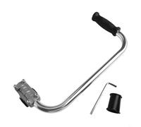 SageFurned Poignée de débroussailleuse en alliage d'aluminium, poignée ergonomique antidérapante pour manche mangeur, réduit la fatigue du dos, accessoire de jardinage léger, 12,7 x 38,1 cm, noir