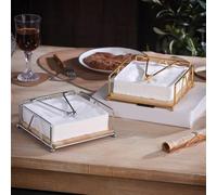 SageFurned Porte-serviettes en bois rustique avec tige en fer lestée, distributeur de papier toilette ou mouchoirs de style vintage pour pique-nique, terrasse ou buffet, propre et blanc