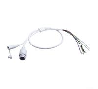 SageFurned Pour câble Poe - 70 cm - Blanc - Connecteur CC pour caméra de surveillance - Rallonge réseau IP DVR NVR - Alimentation intérieure (A)