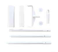 SageFurned Rouleau anti-peluches extra large avec poignée télescopique, nettoyant adhésif large pour poils d'animaux sur tapis et meubles, housse de protection et 3 recharges de rechange, blanc