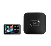 SageFurned Sans fil pour Android Auto pour CarPlay Smart AI Box 2024 Streaming Appareil multimédia Design compact Connectivité WiFi OTA Mise à niveau 11,5 x 11,5 x 3,5 cm