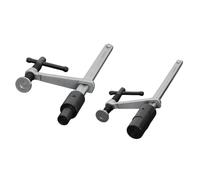 SageFurned Serre-joint à serrage rapide en métal pour le travail du bois, support bas pour établi avec trou de 16 à 28 mm, pince de table ergonomique jusqu'à 160 mm d'envergure