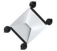 SageFurned Support à ventouse en métal et verre pour Starlink pour mini camping-car et bateau, fixation intérieure stable, montage rapide, noir