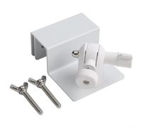 SageFurned Support de gouttière en alliage d'aluminium pour panneau solaire, compatible avec les caméras Arlo HD, Light, Ultra, Pro 2, Pro, rotation à 360 degrés, installation sans outil (blanc)