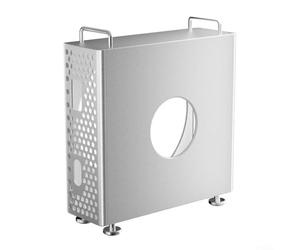 SageFurned Support vertical en aluminium pour ordinateur portable Mac pour mini - Support de bureau stable avec circulation de l'air - Argenté