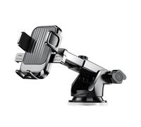 SageFurned Support Voiture Téléphone avec Bras Solide pour Grille d'Air Rotation 360 Degrés Grip Caoutchouc Antidérapant Compatible avec la plupart des Smartphones Noir