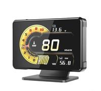 SageFurned Tachymètre numérique de voiture, compteur de vitesse GPS, tachymètre numérique GPS avec grand écran de police LED, coréen