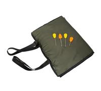 SageFurned Tapis de pêche pliable pour pêche à la carpe avec aiguille d'appât, polyester + coussin en coton perlé, 80 x 35 x 1 cm, 98 g, vert