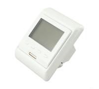 SageFurned Thermostat numérique LCD pour systèmes de chauffage au sol, contrôleur de température programmable avec précision ± 0,5 °C, faible puissance 2 W, boîtier PC blanc (Water3A)