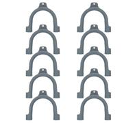 SageFurned Tuyau d'évacuation pour machines à laver et lave-vaisselle, coude en PVC en forme de U pour suspendre les tuyaux de vidange, cadre gris