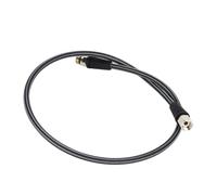 SageFurned Tuyau haute pression 300 bar pour tuyau de régulateur en fibre de carbone tressé avec filetage 7/16-20UNF, pour plongée profonde et utilisation récréative, noir (150 mm/650 mm/800 mm)