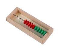 SAGELSHN Boulier Abaque éducatif Boulier en Bois Coloré for Compter, Perles Mathématiques, Apprendre À Et, Fournitures Scolaires Professionnel(10 Beads)