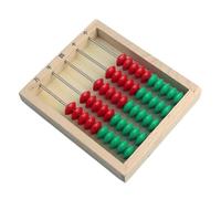 SAGELSHN Boulier Abaque éducatif Boulier en Bois Coloré for Compter, Perles Mathématiques, Apprendre À Et, Fournitures Scolaires Professionnel(50 Beads)