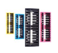 SAGELSHN Boulier Abaque éducatif Lot De 4 Bouliers en Plastique, Calculatrice Chinoise, Outil Comptage, Apprentissage des Mathématiques, Boulier Portable À 13 Colonnes Professionnel