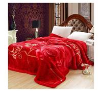 SAGELSHN Couverture Double Épaisseur avec Bord Chaud Et Confortable for Lit Canapé(Red1,200cmX230cm)