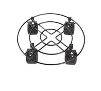 SAGELSHN Porte Plante A roulettes Support De Pot Fleurs Mobile Rond en Fer Épaissi avec Poulie Frein Universelle Robuste Multifonctionnel(Black,40cm)