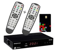 Sagemcom Récepteur TV Satellite HD + 2 télécommandes + Carte d'accès TNTSAT V6 Astra 19.2E