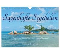 Sagenhafte Seychellen - Idylle im Indischen Ozean (Wandkalender 2026 DIN A4 quer), CALVENDO Monatskalender: Sonne, Strand und Meer für alle, die das Paradies suchen