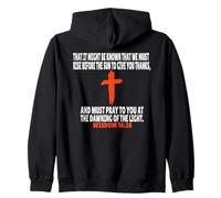 Sagesse 16:28 Écritures des versets de la Bible Sweat à Capuche