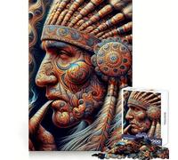 Sagesse ancestrale dévoilée Puzzle pour Adolescents de 1000 pièces Stimule la mémoire Se détend Facilement pour Les fêtes (38x26cm)
