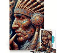 Sagesse ancestrale dévoilée Puzzles pour Adolescents 1000 pièces Jeu de réflexion Amusant et sans accroc Une façon captivante de Passer Le Temps (38x52cm)