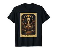 Sagesse sinistre : tarot du squelette érudit T-Shirt