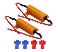 SageSunny 2 pièces 50W 6OHM LED résistance de charge Fix rapide Hyper Flasher pour phare LED clignotant ampoule DRL antibrouillard ordinateur avertissement annulateur décodeur
