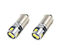 SageSunny 2 pièces BA9S 53 T4W ampoule LED 12V 5 LEDS 3030 6000K blanc pour voiture carte éclairages feux côté marqueur feu clignotant feu arrière plaque d'immatriculation lumière