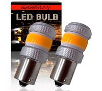 SageSunny Ampoule Bau15s py21W LED feu Clignotant Orange 3000K Anti Erreur Canbus 1156 Feux de Jour, DC 9-60V, lot de 2, Garantie d'un An