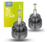 SageSunny Ampoule D2S LED 360 ° Emittant 6000k Blanche 110W Conversion Kit for Phare de voiture, lot de 2-24 Mois Garantie