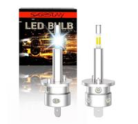 SageSunny Ampoule H1 LED Anti Erreur 360 ° Emittant 6000k Blanche 15W Conversion Kit pour Phare de Voiture, Lot de 2-18 Mois Garantie