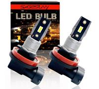 SageSunny Ampoule H11 LED Anti Brouillard 6500K Canbus, Pur Blanc 6500K, Erreur Free ODB h8 h9 universal, 12W 1800lm pour Voiture - Lot de 2, Une Garantie de 18 Mois