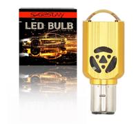 SageSunny Ampoule Led ba20d h6 moto, AC/DC 8-80V 6000K Blanc S2 phare avec projecteur lentille pour Elairage de Moto,Voiture,Quad ou Scooter - 35W 3500lm - Garantie 18 Mois
