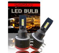 SageSunny Ampoule LED H15 6000 K blanc, 24 000 lumens, 700% plus lumineuses, feux de route et feux de jour pour Golf MK6 MK7 Touareg pour GTI, lot de 2, garantie 18 mois