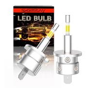 SageSunny Ampoule LED H3 blanc 6 000 K 15 W kit de rénovation 360° emittant anti erreur pour phares de voiture feux de route et feu de brouillard, lot de 2, garantie 24 mois