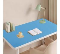 SAGIDAR 5 Couleurs Pad Écriture pour Bureau/Maison/Gaming, Rectangle Tapis De Clavier Et Souris Stable Et Antidérapant, Tapis D'écriture Imperméable Épaisseur 3.5mm, Protéger Les Yeux(Blue,40x120cm)