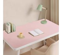 SAGIDAR 5 Couleurs Pad Écriture pour Bureau/Maison/Gaming, Rectangle Tapis De Clavier Et Souris Stable Et Antidérapant, Tapis D'écriture Imperméable Épaisseur 3.5mm, Protéger Les Yeux(Pink,50x100cm)