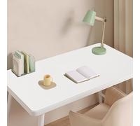 SAGIDAR 5 Couleurs Pad Écriture pour Bureau/Maison/Gaming, Rectangle Tapis De Clavier Et Souris Stable Et Antidérapant, Tapis D'écriture Imperméable Épaisseur 3.5mm, Protéger Les Yeux(White,40x120cm)