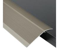 SAGIDAR Barre De Seuil De 10cm Large, Profil De Compensation pour Sols, Baguette Recouvrement pour Porte D'entrée/Balcon, Installation Facile, Stable Antidérapant, Rail De Transition Seuils Réducteur