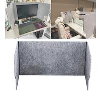 SAGIDAR Cloison Acoustique De Bureau, Panneau De Protection Acoustique Gris, Paravent Réduction du Bruit 60/80/100cm, Robuste Et Durable, Pratique Et Léger, Réduire La Fatigue, Fibre De Polyester