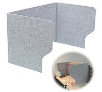 SAGIDAR Cloison Acoustique De Bureau, Panneau De Séparation Paravent D'intimité, Diviseur De Table 60/80/100cm, Léger Et Portable, Séparateur De Table en Polyester, Concentre L'attention