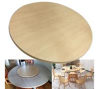 SAGIDAR Grand Plateau Tournant De Table À Manger, Plateau De Service en Bois, Plat Rotatif Rond, 50cm-100cm, Table De Jardin, Base Antidérapante, pour Les Dîners De Famille Et Les Fêtes