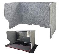 SAGIDAR Office Partition Autonome, Panneau de Protection Acoustique, séparateur de Table Pliable, 60/80/100cm Paravent réduction du Bruit, Sneeze Guard, Paravent d'intimité en Polyester