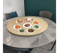 SAGIDAR Plateau Tournant en Bois, Rond Plaque De Service Rotatif, Table À Manger Plateau De Service, Silencieux, Facile À Partager, 6 Couleurs, Belle Et Durable, pour Les Fêtes, Les Banquets