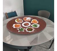 SAGIDAR Plateau Tournant en Bois, Rond Plaque De Service Rotatif, Table À Manger Plateau De Service, Silencieux, Facile À Partager, 6 Couleurs, Belle Et Durable, pour Les Fêtes, Les Banquets