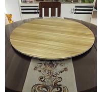 SAGIDAR Plateau Tournant Rond, Plateau Rotatif en Bois Massif, 360° Rotation, Ø 50cm-100cm, Assiette De Service Rotative Ronde, Pour Les Dîners De Famille Et Les Fêtes