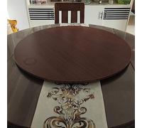 SAGIDAR Plateau Tournante Rond, Plateau Rotatif en Bois Massif, 360° Rotation Plateau De Service, Ø 50cm-100cm, Assiette De Service Rotative Ronde, pour Les Dîners De Famille Et Les Fêtes