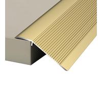 SAGIDAR Seuil De Porte Barre, Profil Rail De Transition Plate, Robuste Et Durable, Surface Lisse, Baguette Recouvrement, Facile À Installer, Barre De Seuil pour Balcon/Porte D'entrée