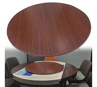 SAGIDAR Table Tournante en Bois Ronde, Grand Plateau Tournant De Table À Manger, Diamètre 50cm-100cm, Pas Facile À Incliner, 360° Rotation Plateau De Service, Silencieux Et Antidérapant